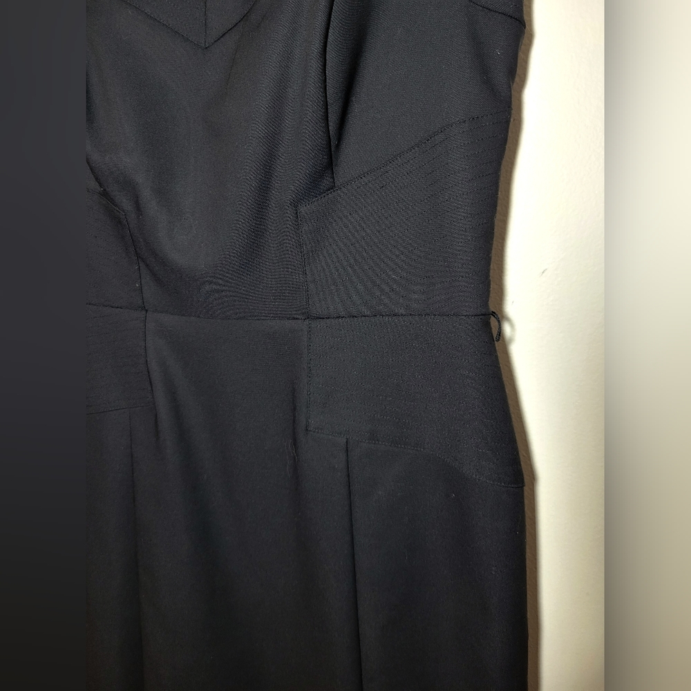 New WHBM Black Sheath Dress  SZ 8 - Picture 6 of 10